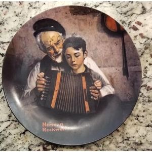 Norman Rockwell THE MUSIC MAKER Limited Edition 1981 Plate #23116 AL Official